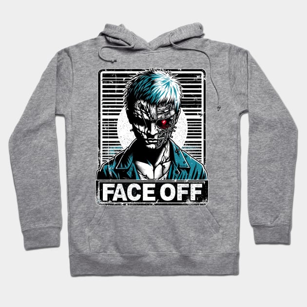 Face Off Hoodie by Cutetopia
